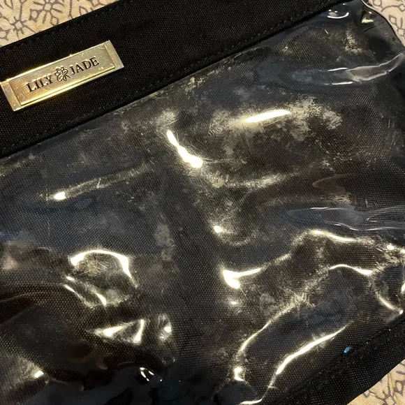 Lily Jade Brown Leather Backpack diaper bag with Teal Lining and accessories - Picture 13 of 14